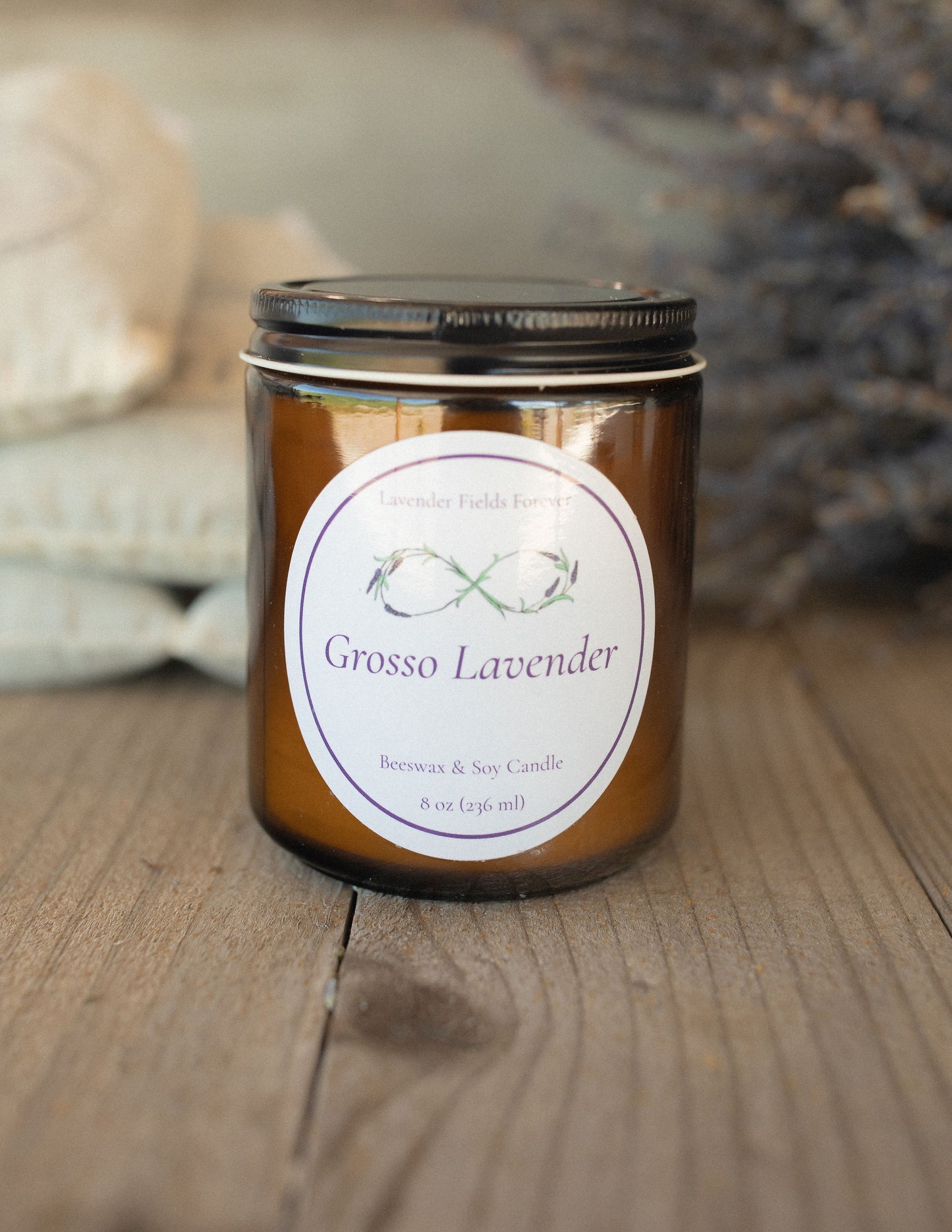 Organic Handmade Lavender Candles
